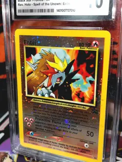 2001 Pokemon Black Star Promo Entei #34 Reverse Holo CGC 10 Gem Mint WOTC - Image 4