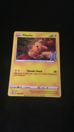 Pikachu - (Holiday Calendar) SWSH153 SWSH: Sword & Shield Promo Cards Holo - Image 1
