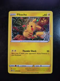 Pikachu - (Holiday Calendar) SWSH153 Sword & Shield Promo Cards Holo - Image 1