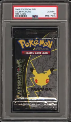 2021 Pokemon Celebrations PSA 10 GEM MINT Graded Sealed Booster Pack English - Image 1