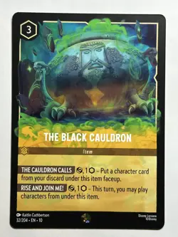 The Black Cauldron Whispers in the Well 32/204 NM Lorcana Card - Image 1