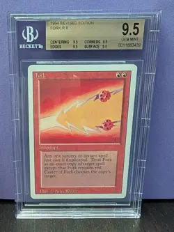 Fork * REVISED* BGS 9.5 Gem Mint QUAD * Magic the Gathering MtG Rare - Image 1