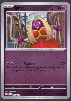 Jynx Mega Evolution 057/132 Reverse Holo Pokemon TCG Card NM - Image 1