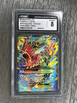 Pokemon XY Breakpoint M Gyarados EX 115/122 Full Art CGC grade 8 NM - Image 1