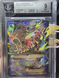 Pokemon M Gyarados EX XY Breakpoint Full Art #115 Beckett BGS 9 Mint LOW POP! - Image 1