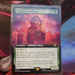 MTG Delighted Halfling (363/479) The Lord of the Rings Tales of Middle-earth NM - Image 1