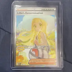 Pokemon TCG Lillie's Determination Mega Evolutions 184/132 Sir Holo Full Art NM - Image 1