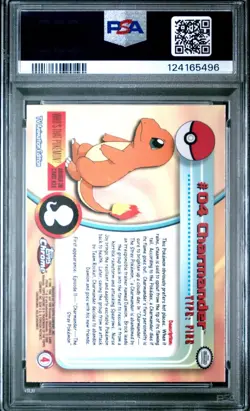 2000 TOPPS CHROME POKEMON CHARMANDER PSA 10 GEM MINT #4 TV T.V. *LOW POP* - Image 2