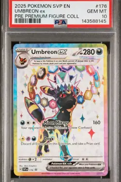 2025 POKEMON SVP EN-SV BLACK STAR PROMO #176 UMBREON EX PSA 10 GEM - Image 1
