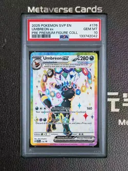 2025 POKEMON SVP EN-SV BLACK STAR PROMO #176 UMBREON EX PSA 10 GEM - Image 1