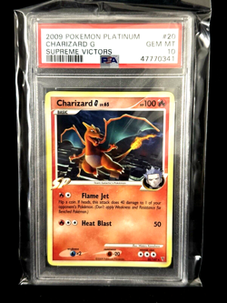 2009 Pokemon TCG Platinum Supreme Victors Charizard G Non-Holo PSA 10 GM #20 - Image 1