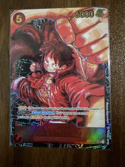 One Piece TCG Monkey D Luffy SR Alt Art Awakening of New Era English ST01-012 - Image 1