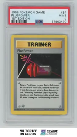 1999 Pokemon 1st Edition Base Set Shadowless PlusPower PSA 9 . #84/102 - Image 1