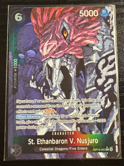 St. Ethanbaron V. Nusjuro Alt Art OP13-080 Carrying On His Will One Piece TCG - Image 1