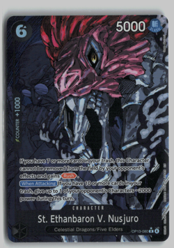 St. Ethanbaron V. Nusjuro Alt Art OP13-080 Carrying On His Will One Piece TCG - Image 1