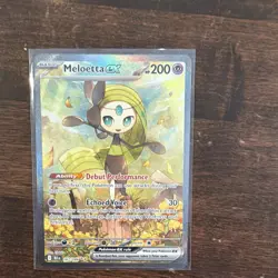 Pokemon Meloetta EX 167/086 Sv: Black Bolt Holo Special Illustration Rare Card - Image 3