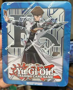 Yugioh Mega Tin 2017 Factory Sealed 1st ED Seto Kaiba - Blue-Eyes White Dragon - Image 1