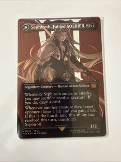Sephiroth, Fabled SOLDIER (0382) (Borderless) #382 (Foil) NM Final Fantasy - Image 1