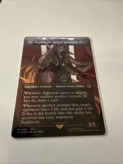 Sephiroth, Fabled SOLDIER (0382) (Borderless) #382 (Foil) NM Final Fantasy - Image 2