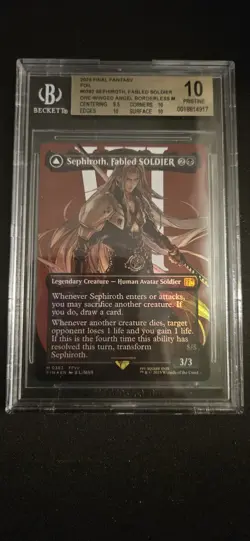 Sephiroth Fabled Soldier Borderless Foil (0382) Final Fantasy BGS Pristine 10 - Image 1