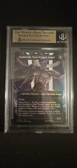 Sephiroth Fabled Soldier Borderless Foil (0382) Final Fantasy BGS Pristine 10 - Image 2