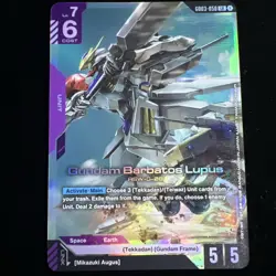 Gundam Card Game Gundam Barbatos Lupus GD03-050 LR - Steel Requiem English - Image 1
