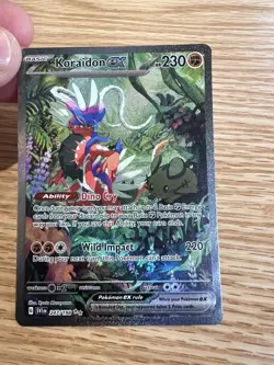 Pokemon Koraidon EX TCG Full Art Scarlet Violet Secret Rare Card 247/198 - Image 1