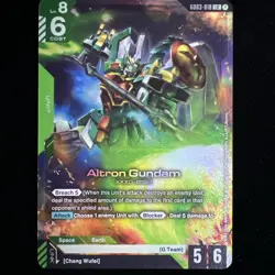 Gundam Card Game Altron Gundom GD03-018 LR - Foil - English Steel Requiem - New - Image 1