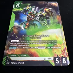 Gundam Card Game Altron Gundom GD03-018 LR - Foil - English Steel Requiem - New - Image 2