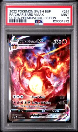 PSA 9 MINT Charizard VMAX SWSH261 PROMO Ultra-Premium Coll. UPC Pokemon Card - Image 1