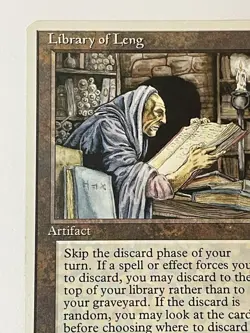 Library of Leng 4th Edition Magic the Gathering MTG LP - Image 5