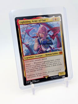 MTG - Lightning, Army of One - Mythic Regular #233 - Final Fantasy NM - Image 1