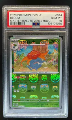 2023 Pokemon SV151 (Japanese) Gloom Reverse Holo Master Ball #044/165 PSA 10 - Image 1