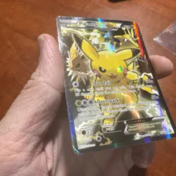 Pokemon TCG English Card XY Promo Pikachu EX XY124 Full Art Holo - Image 2