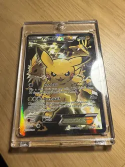 Pikachu EX XY124 - Black Star Promo - Holo Full Art - Pokemon Card TCG 2016 - Image 1