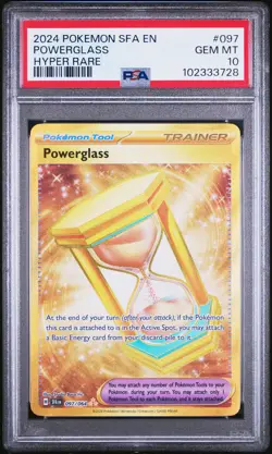 2024 POKEMON SFA EN-SHROUDED FABLE HYPER RARE #097 POWERGLASS PSA 10 - Image 1
