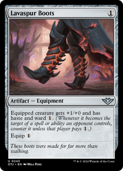Lavaspur Boots 243 | NM ◆FOIL◆ | OTJ Outlaws of Thunder Junction Magic MTG - Image 1