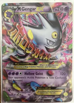 Mega M Gengar EX - XY166 TCG Pokemon Card - XY Phantom Forces Holo Promo - Image 1