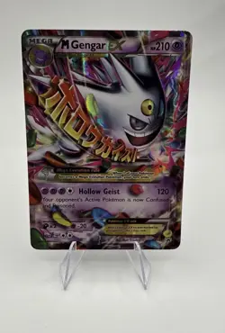 Pokemon XY M Mega Gengar EX XY166 Holo Extended Art Black Star Promo LP-MP - Image 1