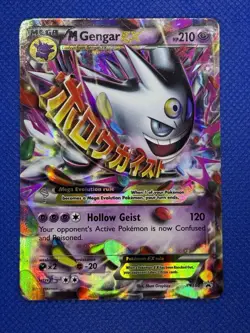 Pokemon XY Promos #XY166 Mega M Gengar EX Black Star Promo LP - Image 1