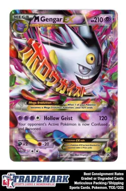 Pokemon XY Promos #XY166 Mega M Gengar EX Black Star Promo - Image 1