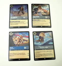 Disney Lorcana Azurite Sea Cold Foil Lot of 4 Cards - Image 1