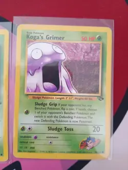 Koga's Grimer and Grimer Base Set And Gym Challenge 78/132 Pokemon Card - Image 3
