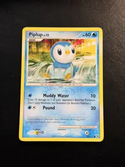 Piplup 85/127 Common Platinum Pokemon Card LP - Image 1
