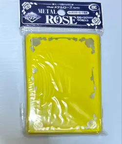 KMC Trading Card Barrier Metal Rose Pink Sleeves 66x92mm 50 Count - Image 1