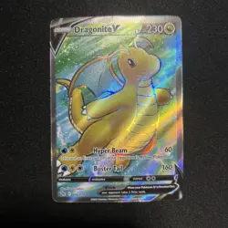 Pokemon Go Dragonite v Full Art Ultra Rare Card 076/078 NM Condition - Image 1