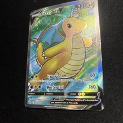 Pokemon Go Dragonite v Full Art Ultra Rare Card 076/078 NM Condition - Image 4