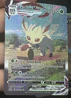 Leafeon evolving skies Custom Card TCG Holo Holographic Fan Art Nm - Image 1
