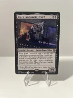 MTG Spider-man Black Cat, Cunning Thief 0052 NM Rare - Image 1