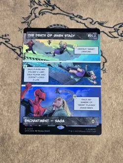 The Death of Gwen Stacy (Borderless) 0223 Marvel's Spider-Man Foil NM - Image 1